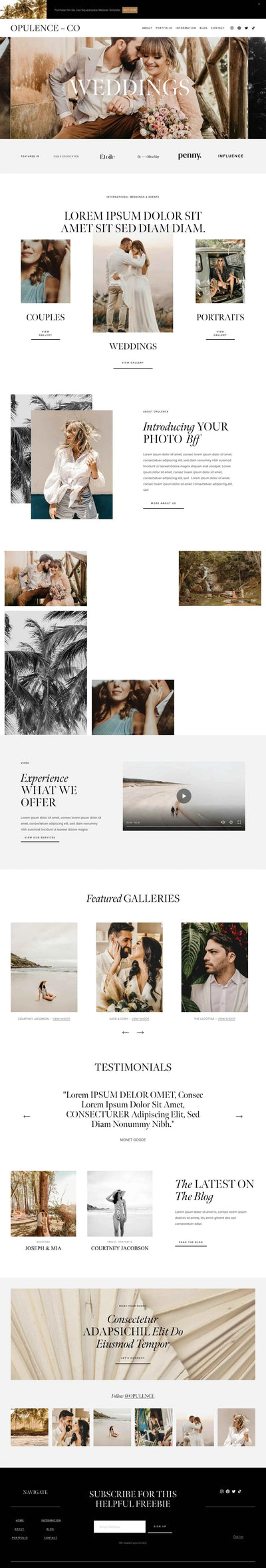 Opulence – Squarespace Photography on SquareLocator