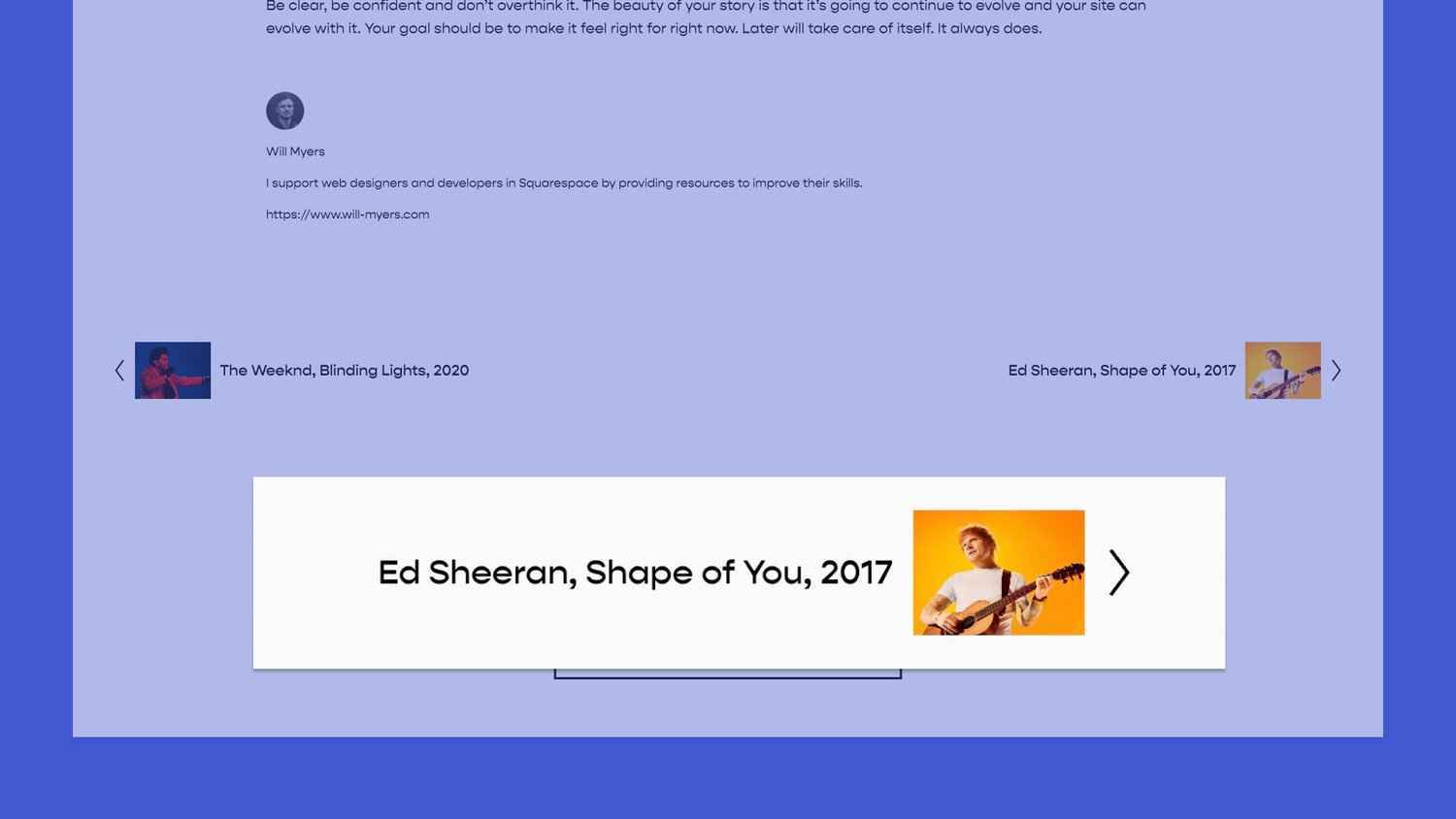 Pagination Images for Blog Posts