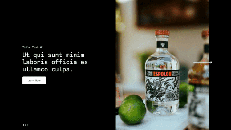 Podium Image Slider - Squarespace Templates