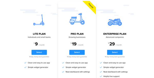 Pricing Table – Squarespace UI Components on SquareLocator