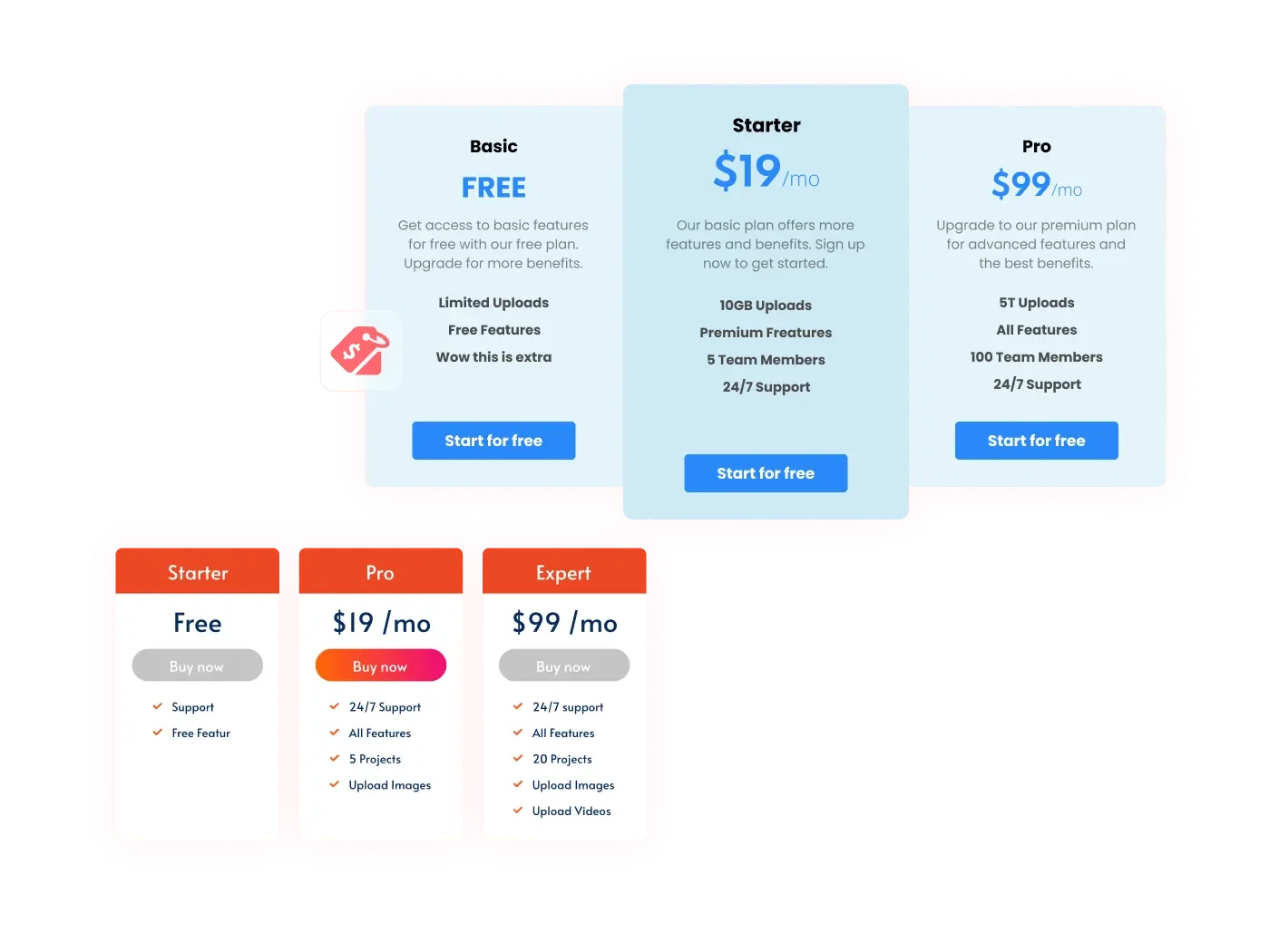 Pricing Tables Widget
