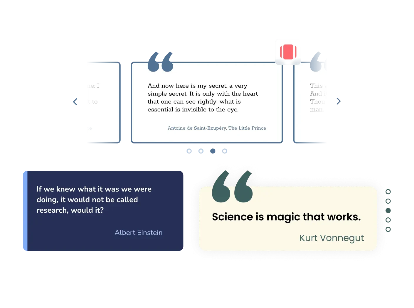 Quotes Carousel Widget