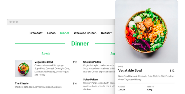 Restaurant Menu – Squarespace Navigation & Menus on SquareLocator