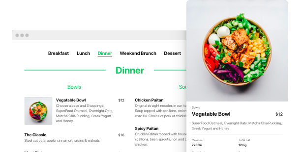 Restaurant Menu