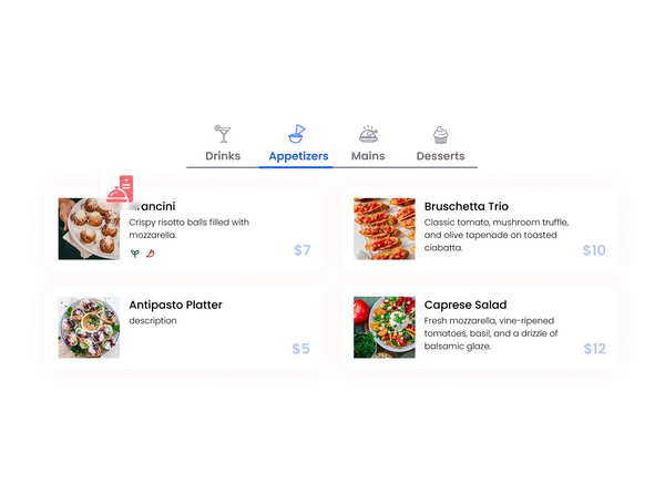 Restaurant Menu Widget – Squarespace Navigation & Menus on SquareLocator