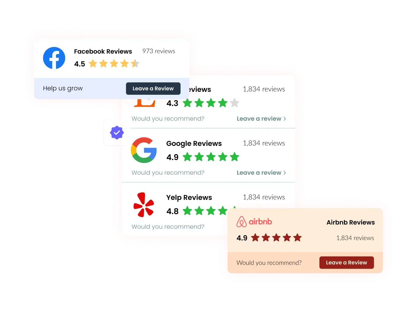 Reviews Badge Widget