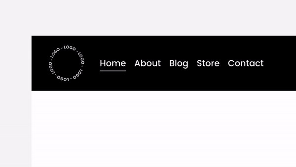 Rotating Logo (Site Header) – Squarespace Effects & Interactions on SquareLocator