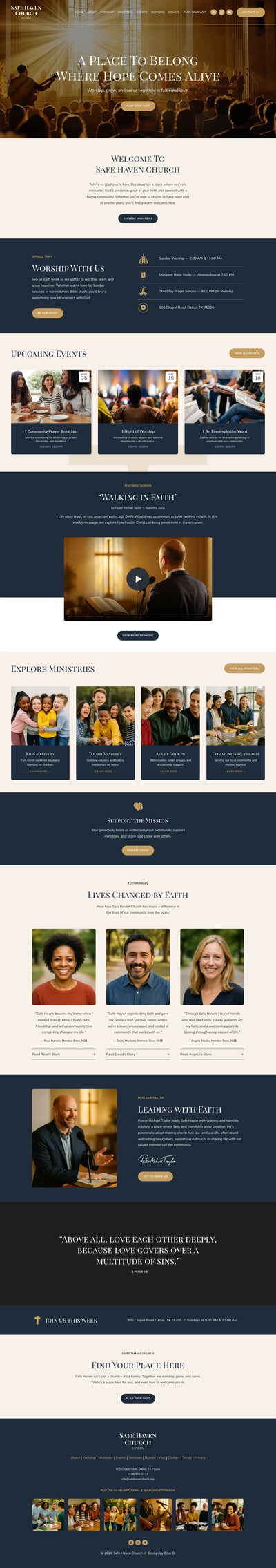 Safe Haven – Squarespace Events on SquareLocator