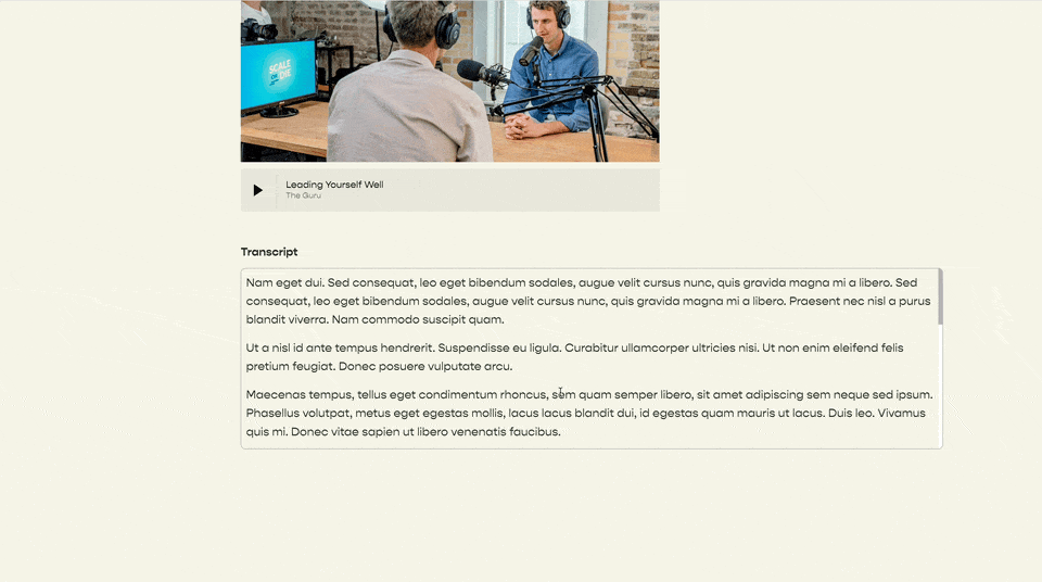 Scrollable Text Block - Squarespace Templates