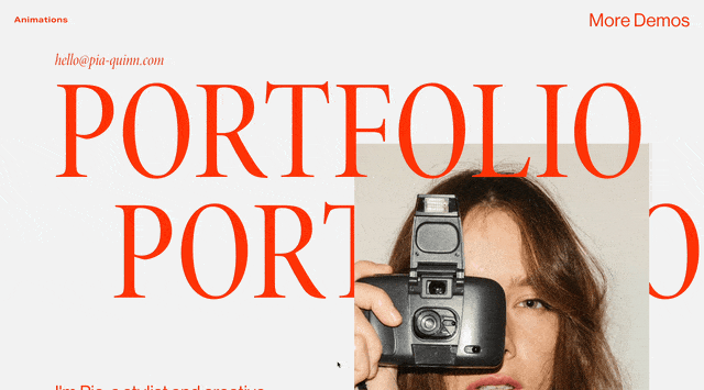 Scrolling Text on Scroll - Squarespace Templates