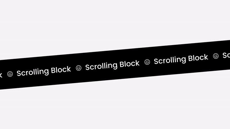 Tilted Scrolling Block – Squarespace Effects & Interactions on SquareLocator