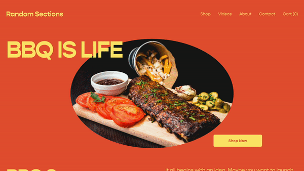 Section Randomizer - Squarespace Templates