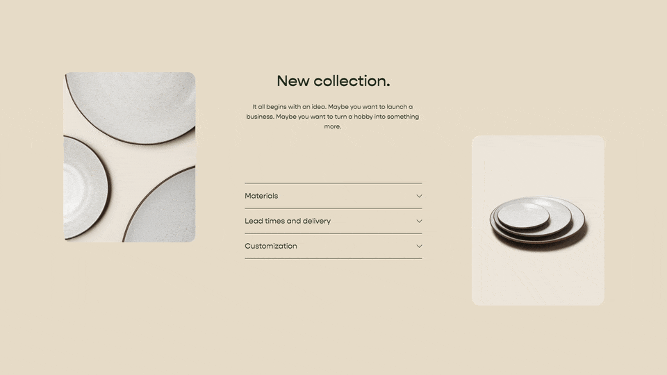 Section Reveal - Squarespace Templates