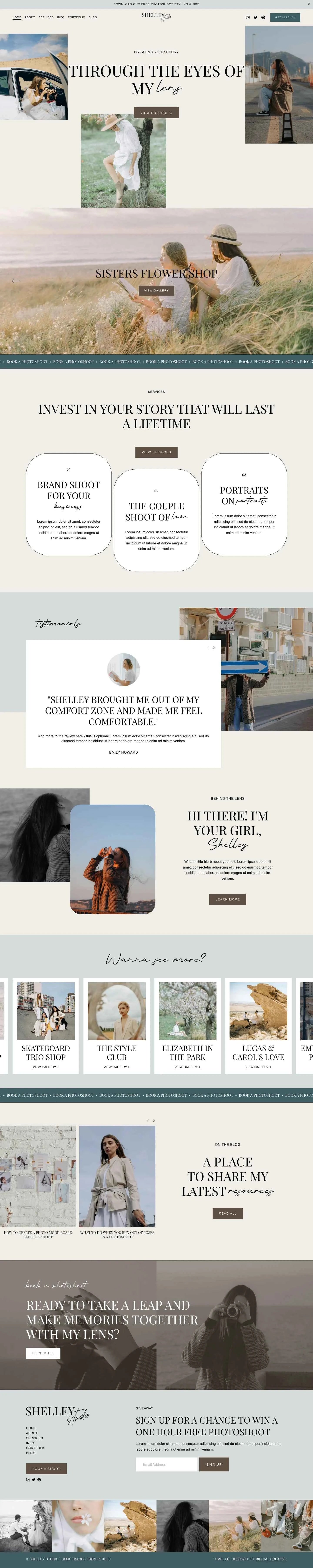 Shelley Squarespace 7.1 Template