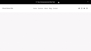 Show Me More Announcement Bar - Squarespace Templates
