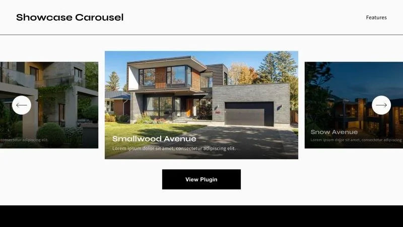 Showcase Carousel plugin by Will Myers with a large centre slide and neighbouring slides peeking in – Squarespace Sliders & Carousels on SquareLocator