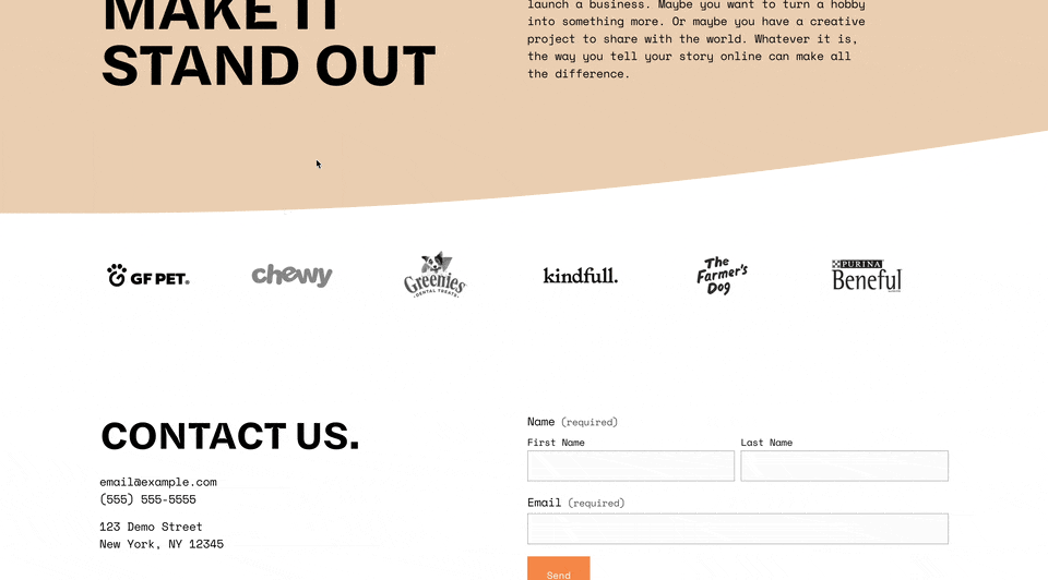 Simple Logo Cloud - Squarespace Templates