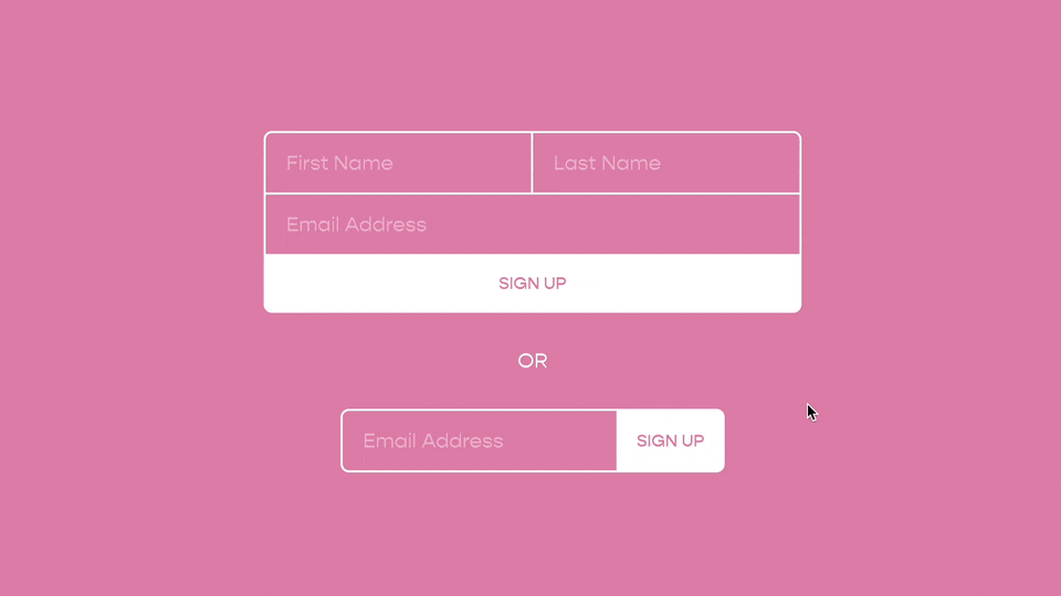 Simple Newsletter Block - Squarespace Templates