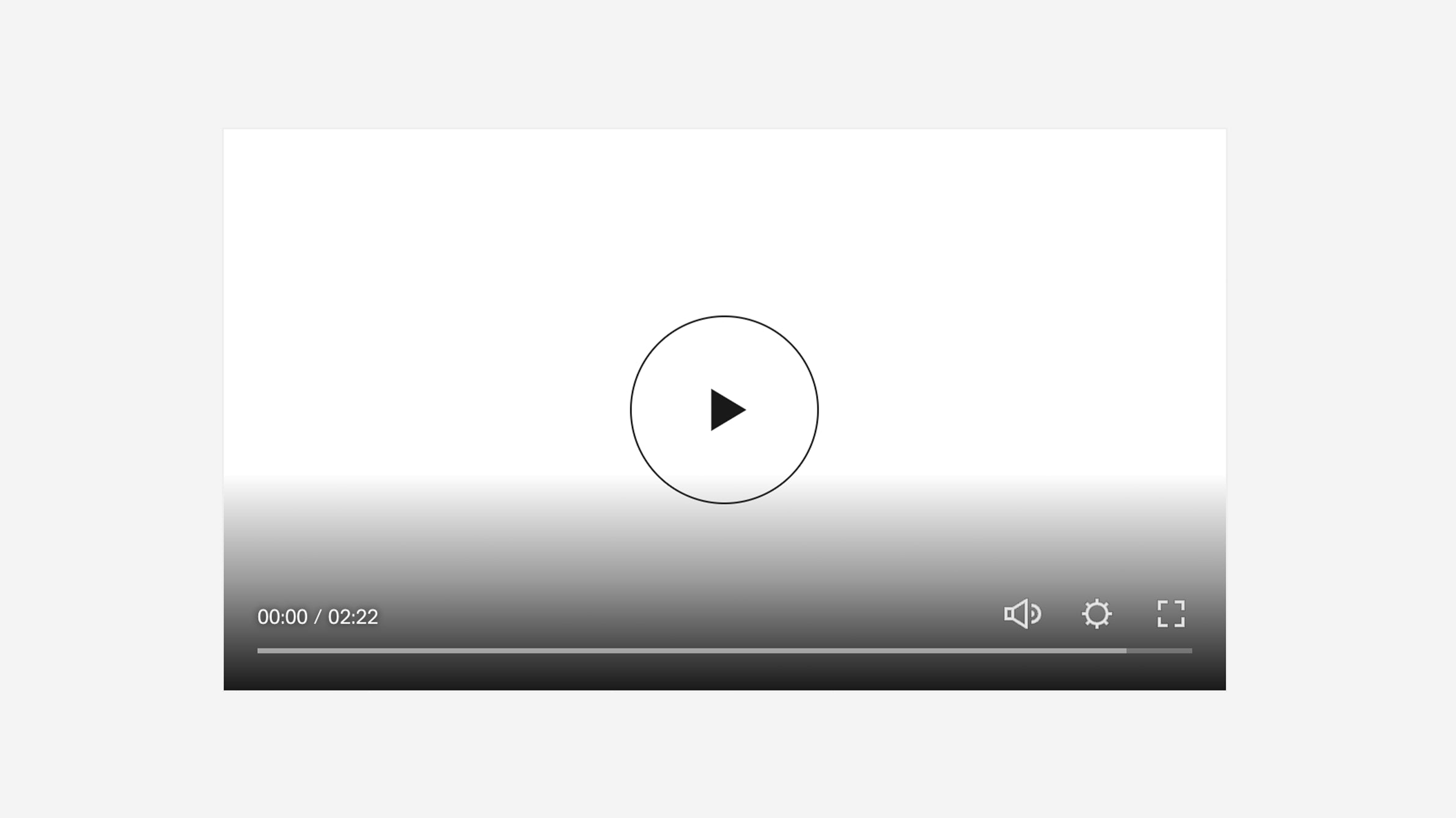 Simple Play Button Style - Squarespace Templates
