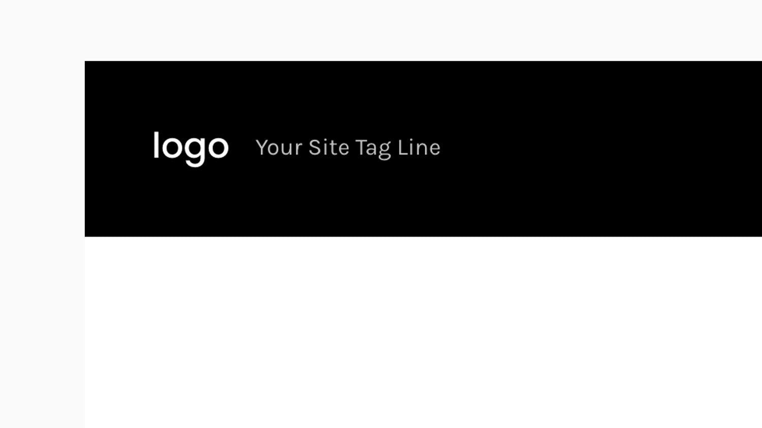 Site Tag Line (Next To Logo) - Squarespace Templates