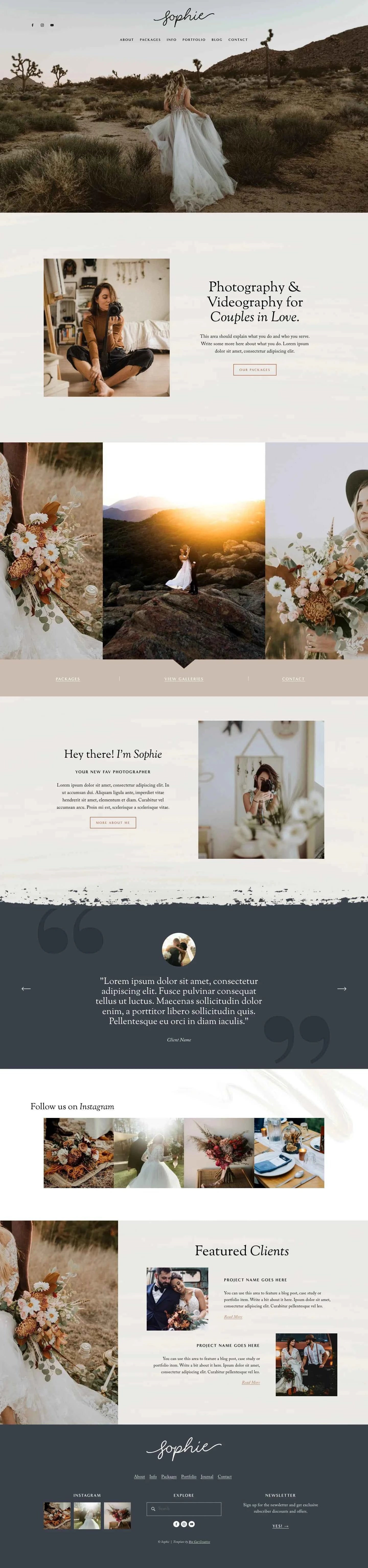 Sophie Squarespace 7.1 Template