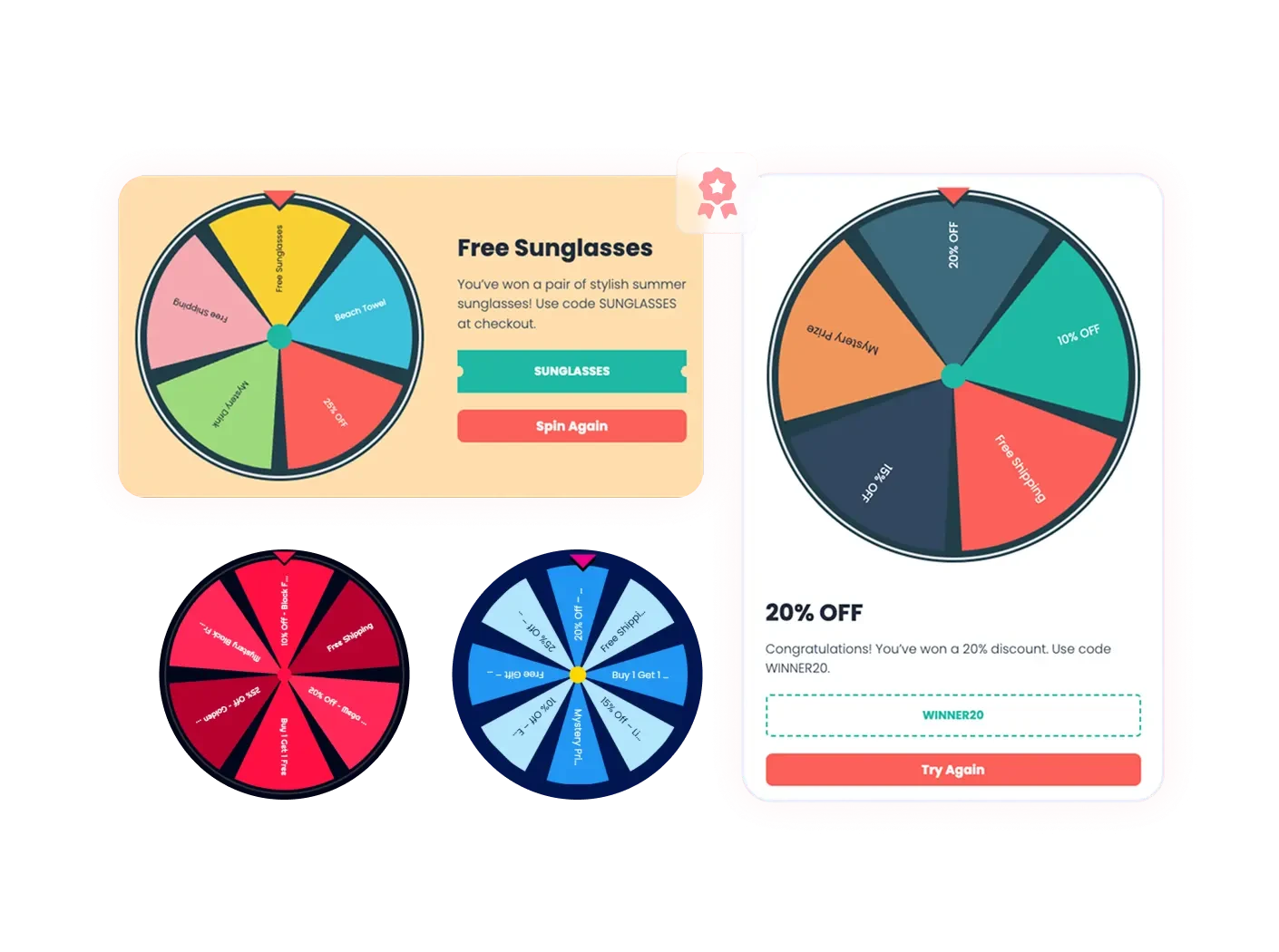 Spinning Wheel widget
