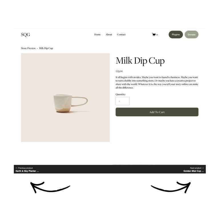 Squarespace Product Pagination Plugin
