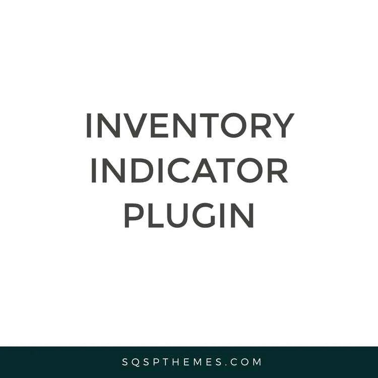 Squarespace Show Inventory Plugin