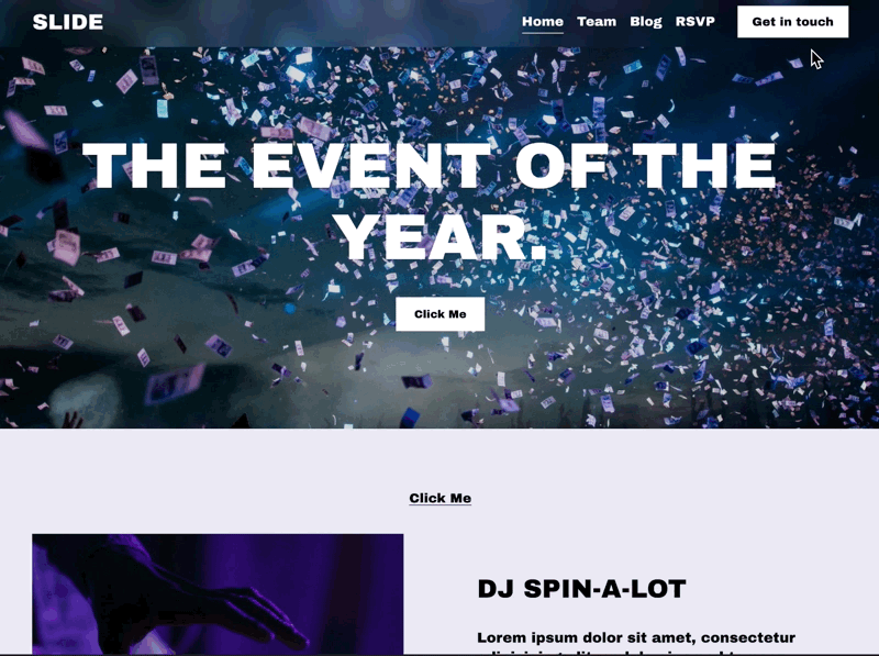 Squarespace Slide-out
