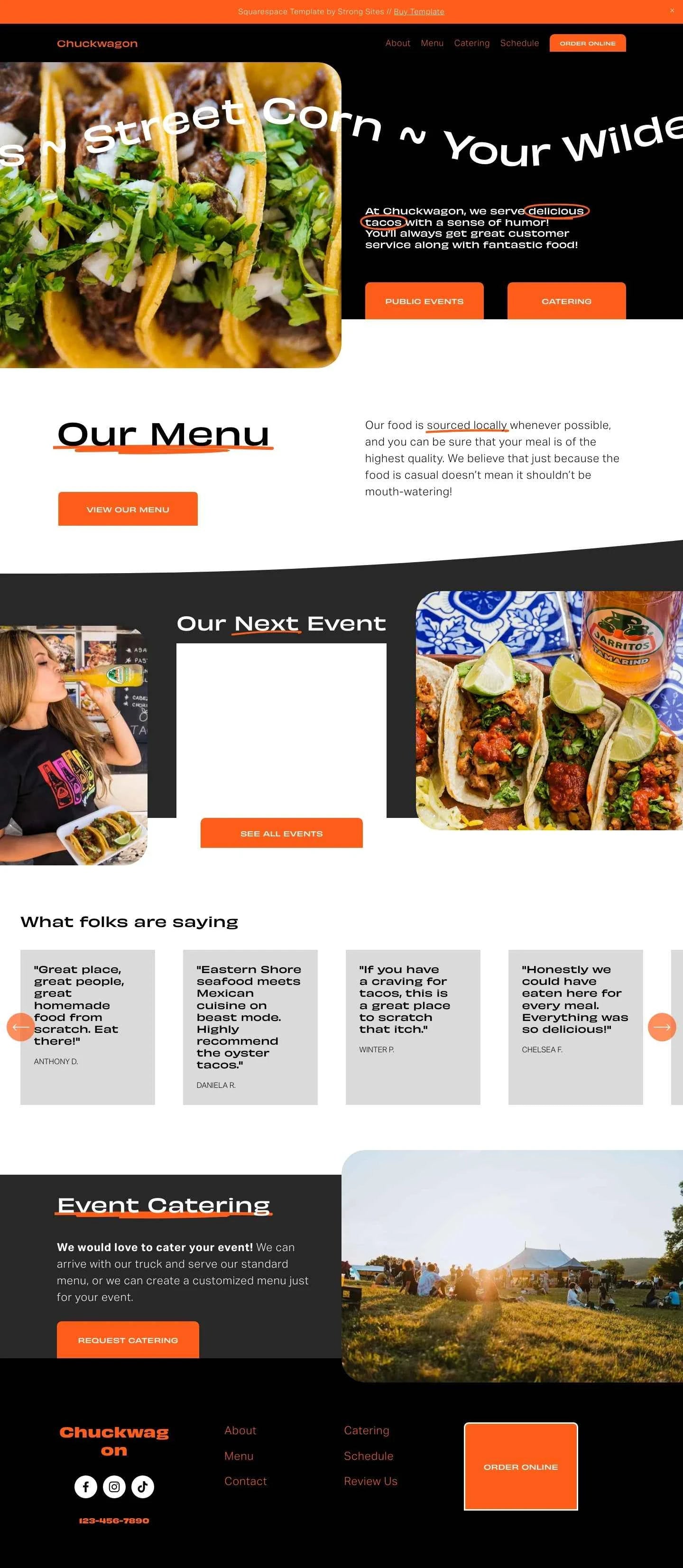 Chuckwagon - Squarespace Templates