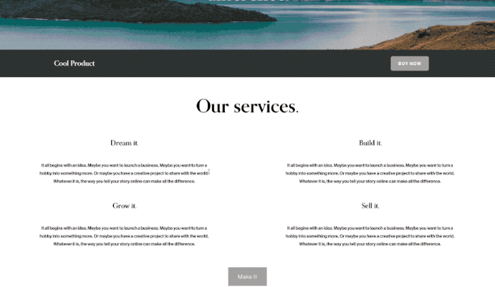 Sticky Sections - Squarespace Templates