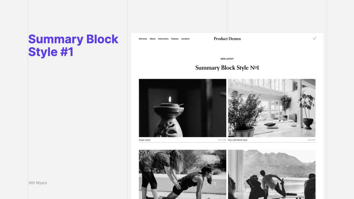 Summary Block Style #1 [for Grids]