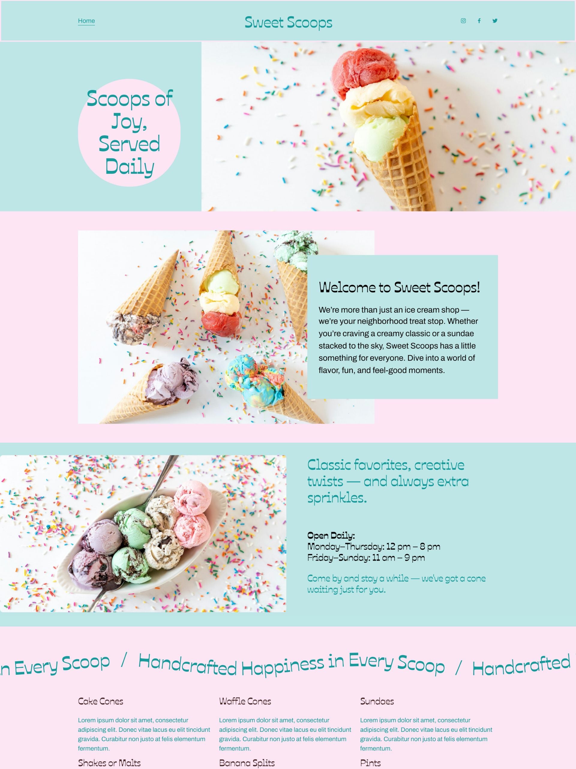 Sweet Scoops
