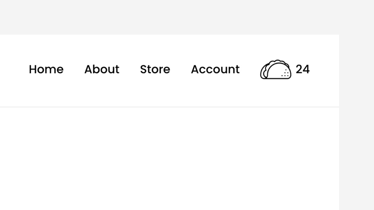 Taco Icon (Shopping Cart) – Squarespace Commerce & Store on SquareLocator