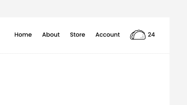 Taco Icon (Shopping Cart) – Squarespace Commerce & Store on SquareLocator