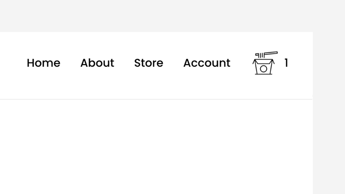 Take Out Icon (Shopping Cart) – Squarespace Commerce & Store on SquareLocator