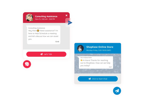 Telegram Chat Button Widget – Squarespace UI Components on SquareLocator