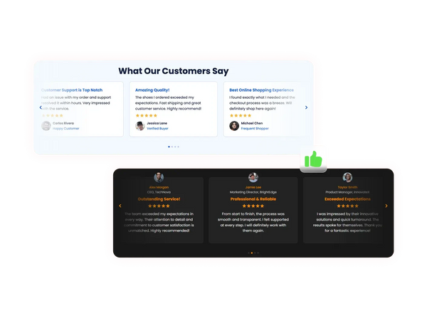 Testimonials Slider Widget – Squarespace Sliders & Carousels on SquareLocator