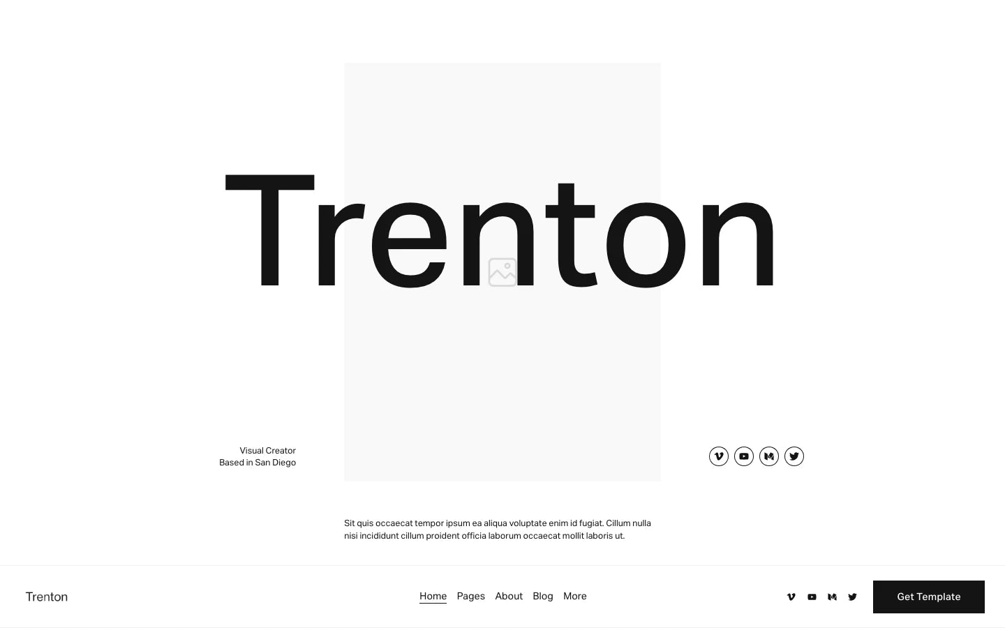 Trenton - Squarespace Templates
