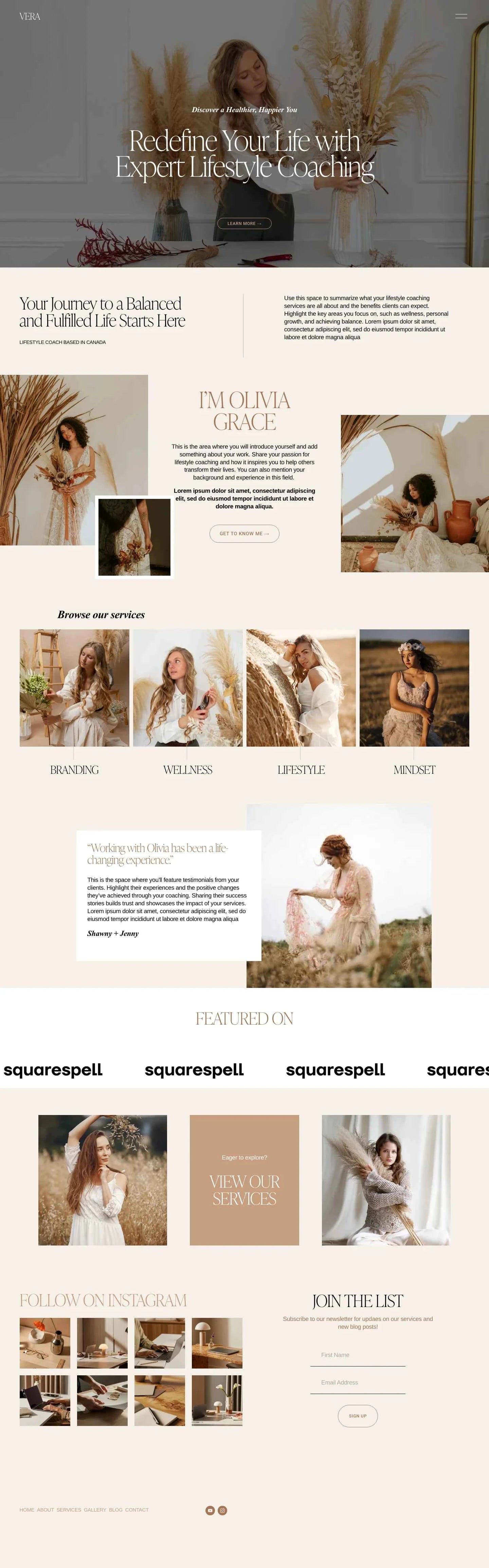 Vera – Squarespace Fitness & Wellness on SquareLocator