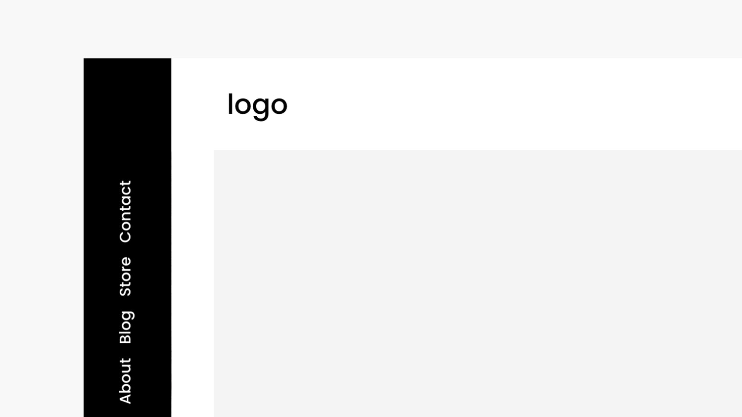 Vertical Navigation - Squarespace Templates