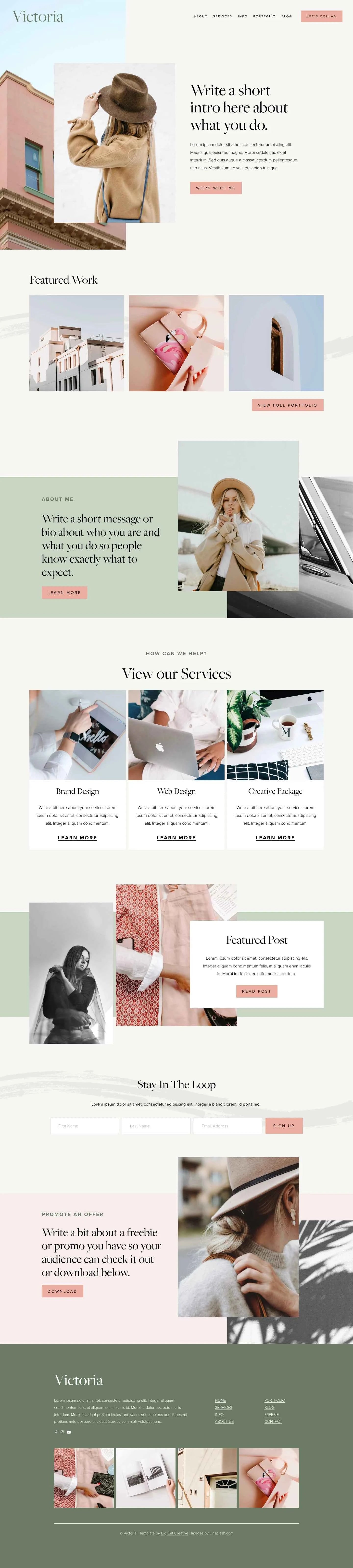 Victoria Squarespace 7.1 Template