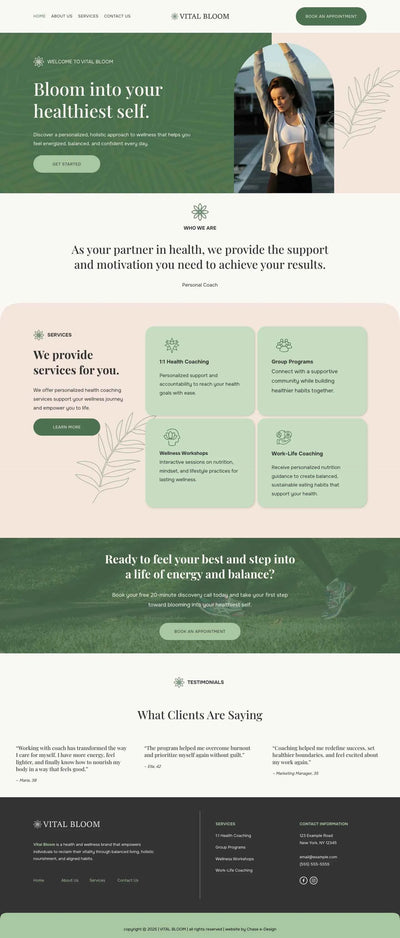 Vital Bloom – Squarespace Fitness & Wellness on SquareLocator