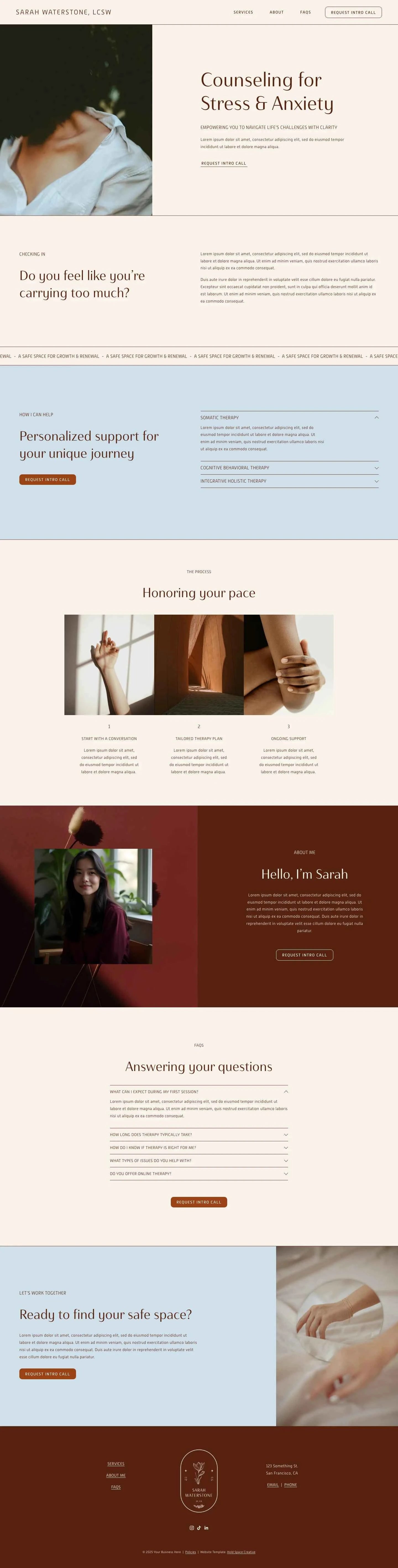 Waterstone - Squarespace Templates
