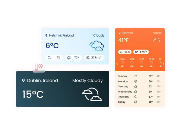 Weather Widget – Squarespace UI Components on SquareLocator
